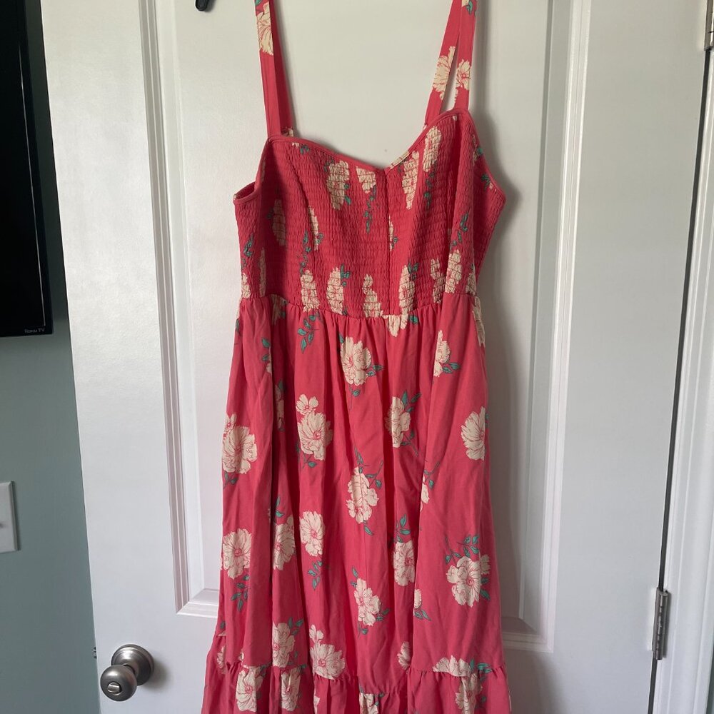 Torrid Mini Challis Smocked Skater Dress- Size 1